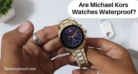 michael kors watch waterproof